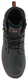 Hoss Men's Composite Safety Toe 60145 Bronc Black Waterproof Boot - Big Sizes Available