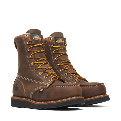 American Heritage Series by Thorogood Shoes 804-4235 Trail Crazyhorse 8" Safety Steel Toe Boot - Made In USA