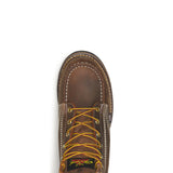 American Heritage Series by Thorogood Shoes 814-4135 Crazyhorse 6" Black Wedge Heel Moc Toe Boot- Made In USA