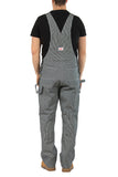 Round House #730 Striped Carpenter Bib Overalls - Zip Off Pouch