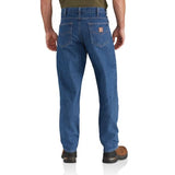 Carhartt Men's B17 DST Dark Stonewash Relaxed Fit Tapered Leg Denim Jeans