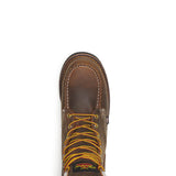 Thorogood Boots 804-3878 8" Crazy Horse Steel Moc Toe Waterproof Wedge Heel EH - Made In USA