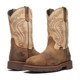 Thorogood 804-4307 | 11" Waterproof Western Pull-on Work Boot Nano Safety Toe- Made In USA