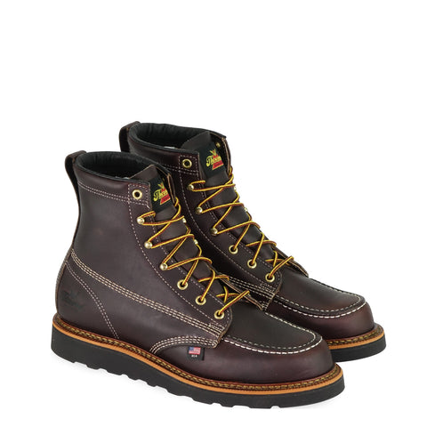 Thorogood Boots 814-4266 American Heritage 6" Black Walnut Moc Toe- Made in USA